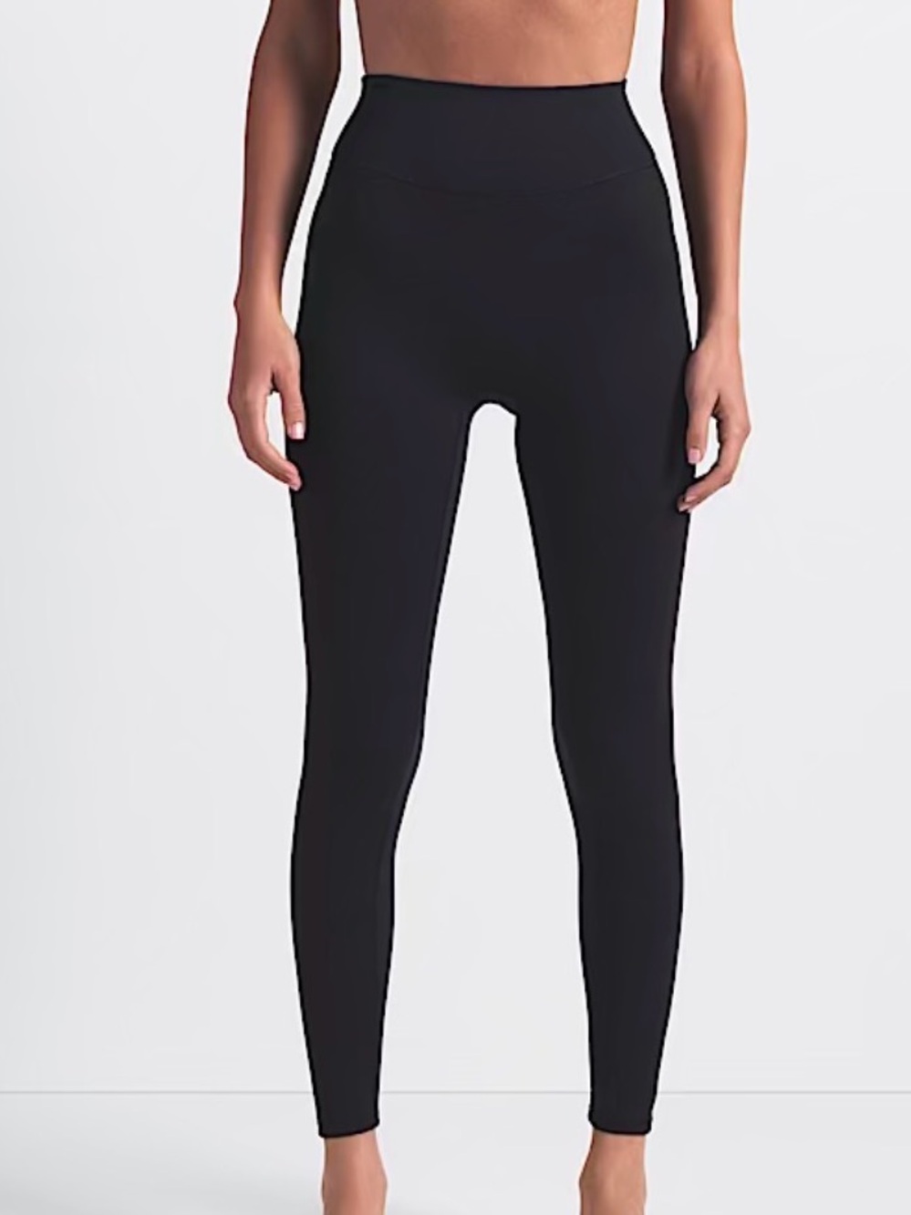 SKIMS Nike Black High-Waist Seamless Leggings